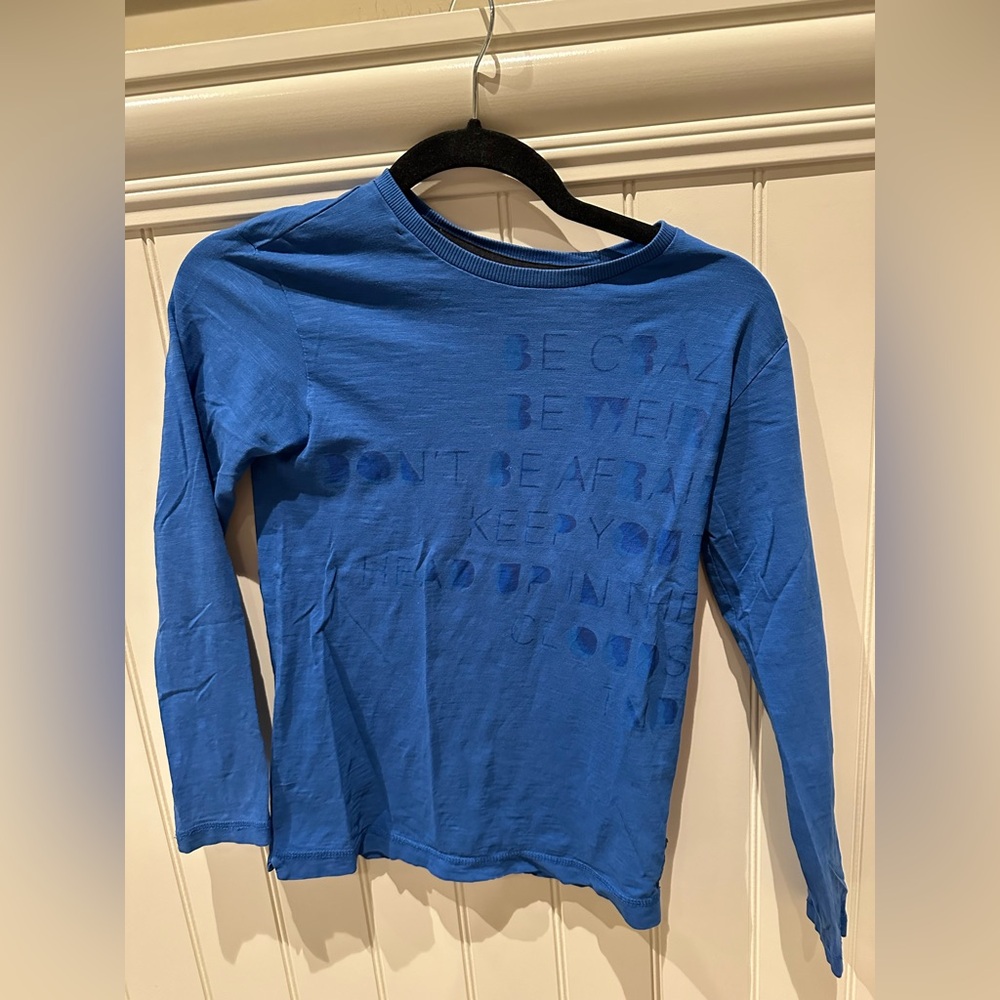 TUMBLE ‘N DRY Boys Size 8/10 Blue Long Sleeve Tee Shirt